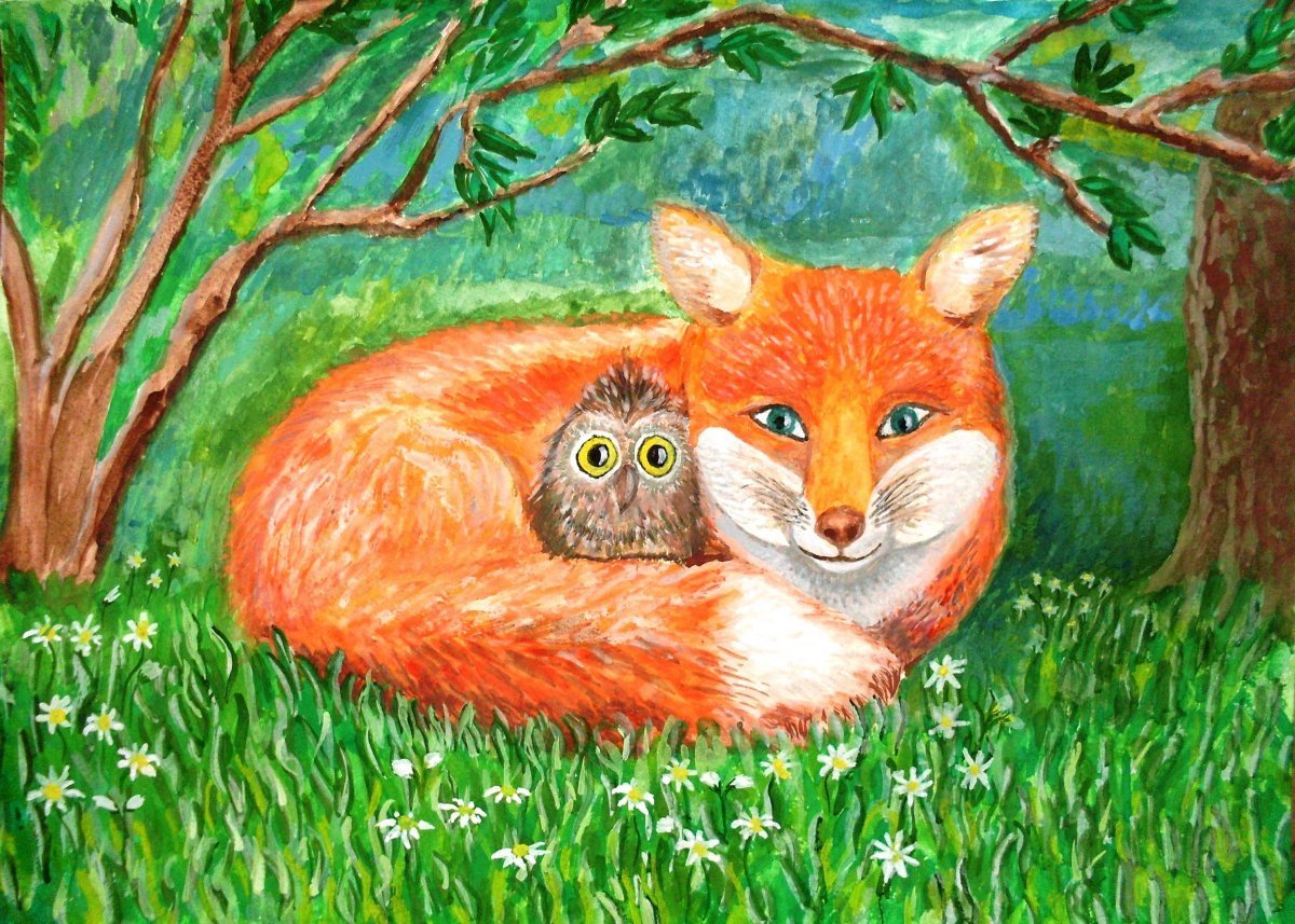 Ежик и Лисенок