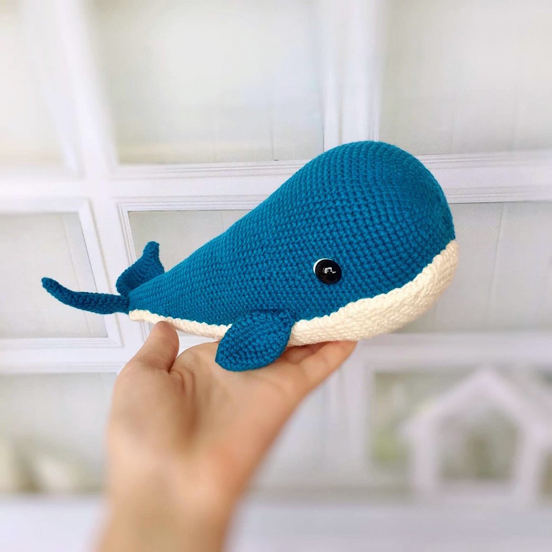 Кит амигуруми крючком