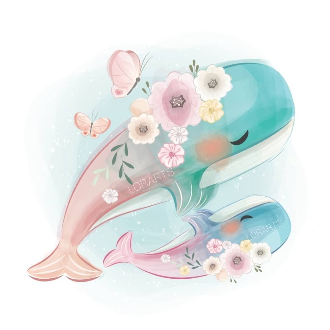 Мама кит и Китенок