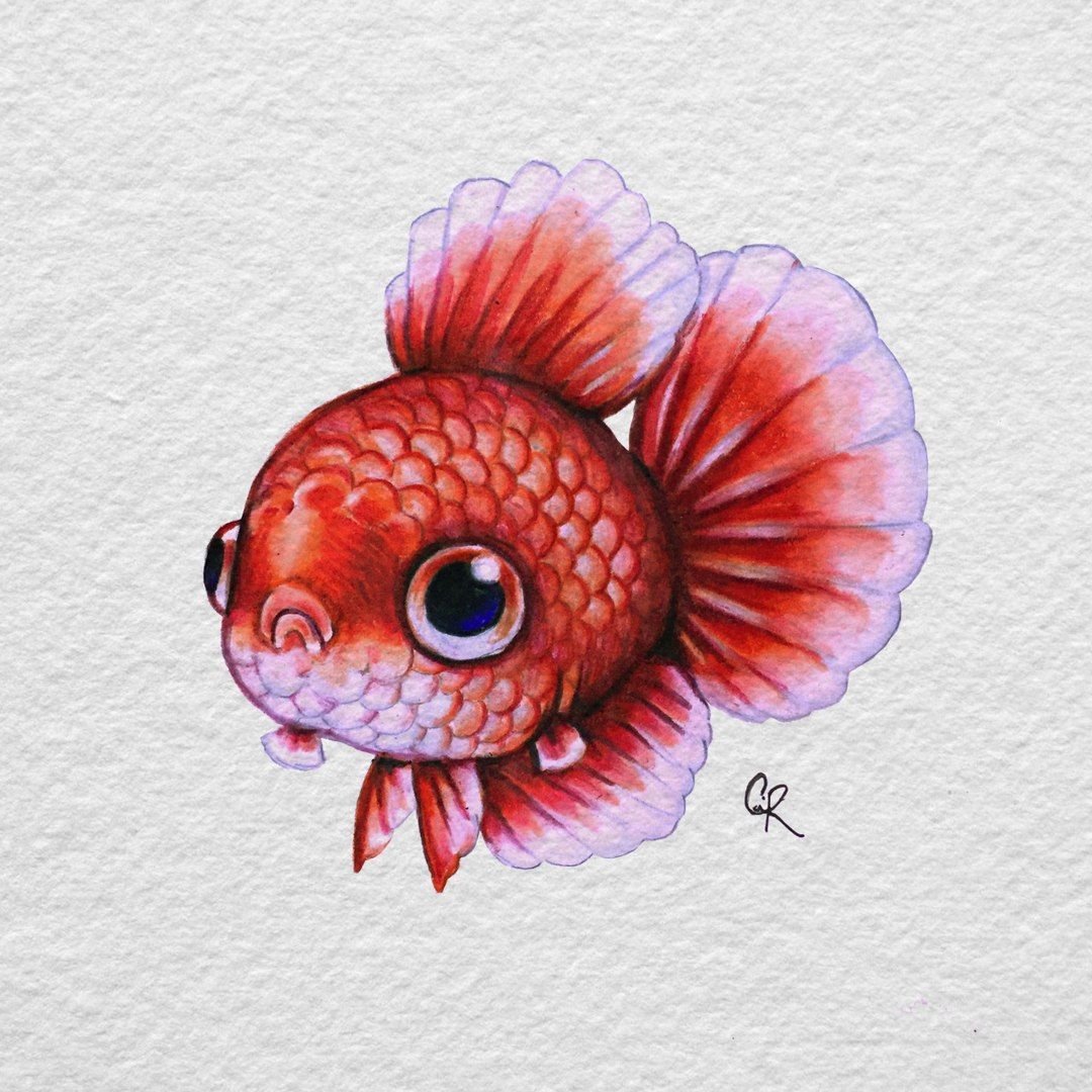 Рыбки маркерами