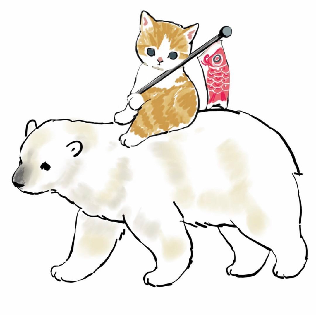 Медвежонок и кошка