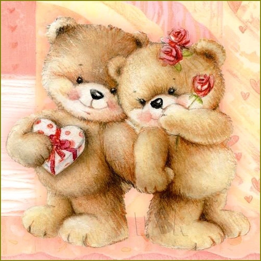 Красивые картинки мишки подружки