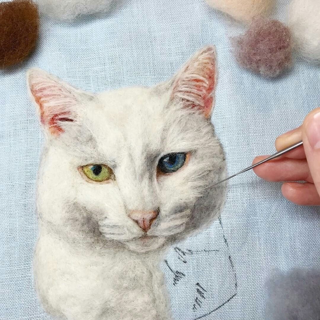 Коты валяние