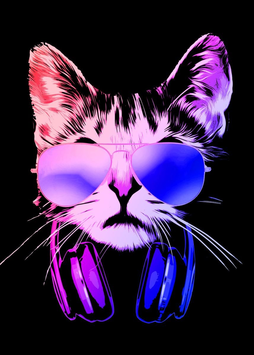 Неоновая кошечка