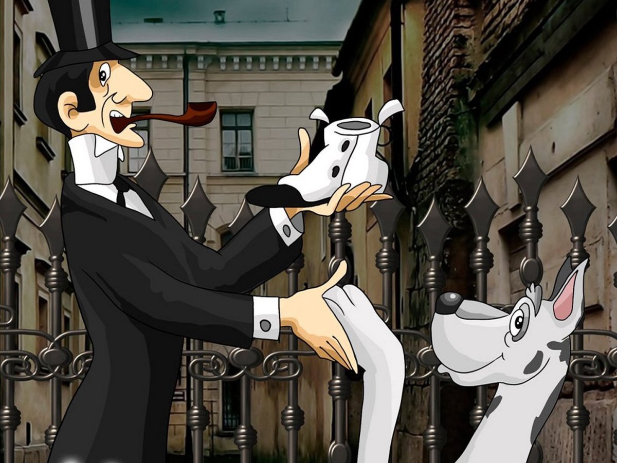 Мультфильм Шерлок Холмс собака