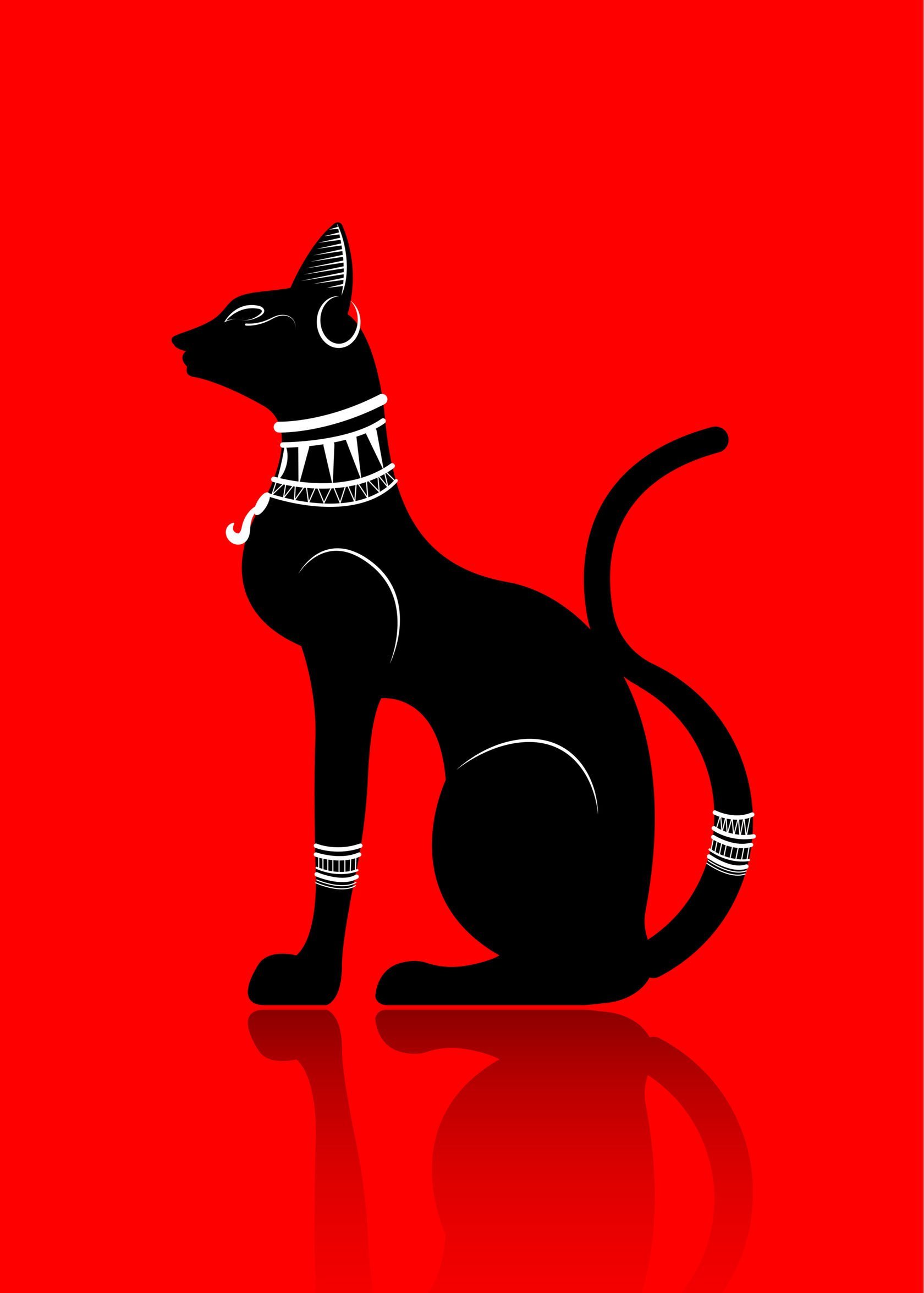 Музыка египта для кошек. Бастет богиня Египта. Египетская кошка черная. Египетская кошка арт. Египетская кошка в профиль.
