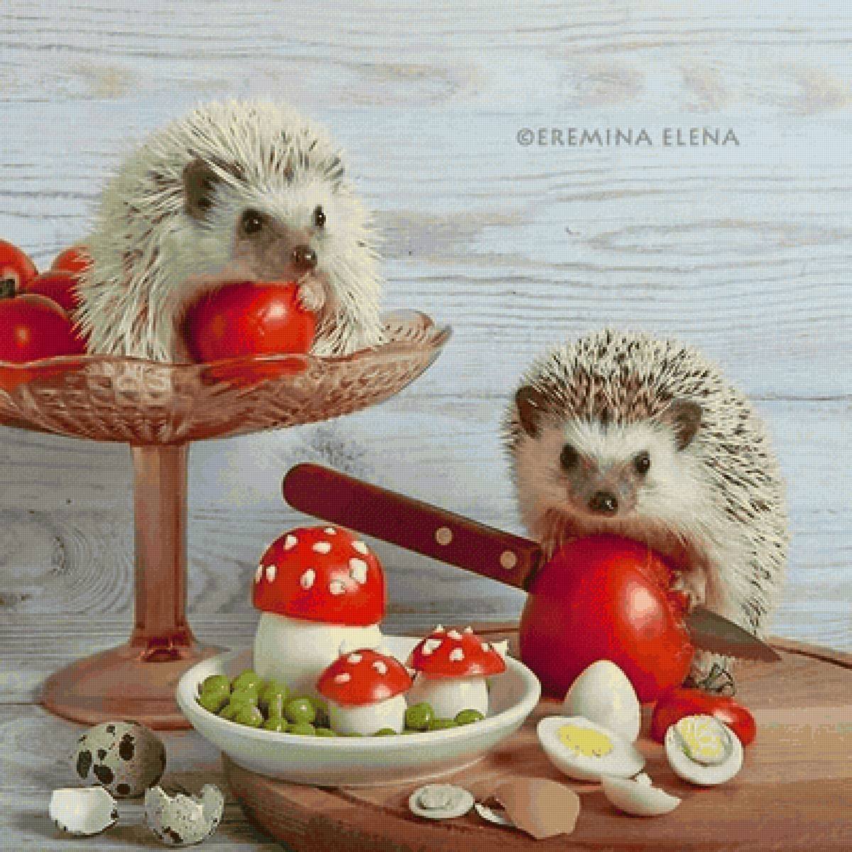 Ёжики Елены Ерёминой 2022