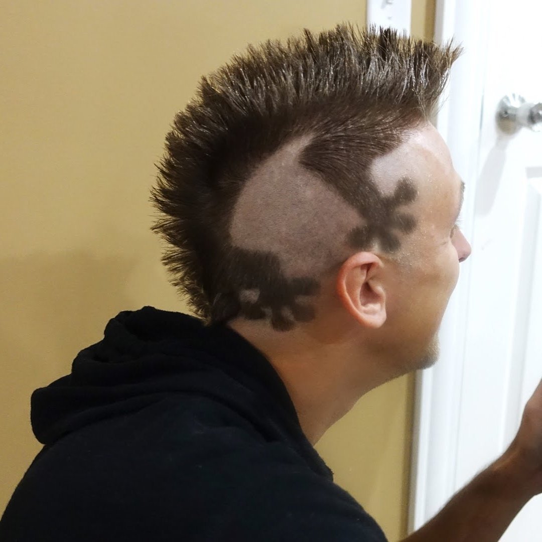 Прическа ящерица