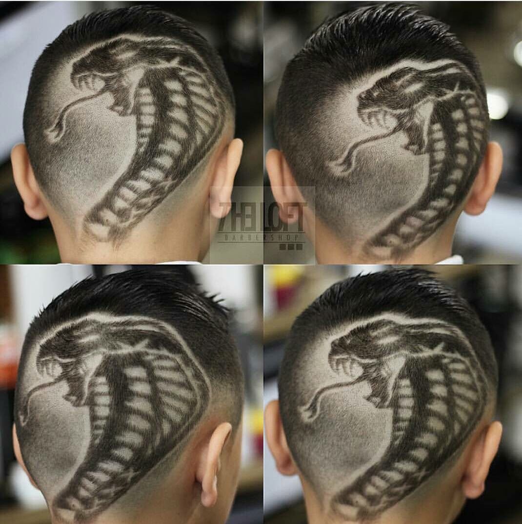 Мужские стрижки с узорами