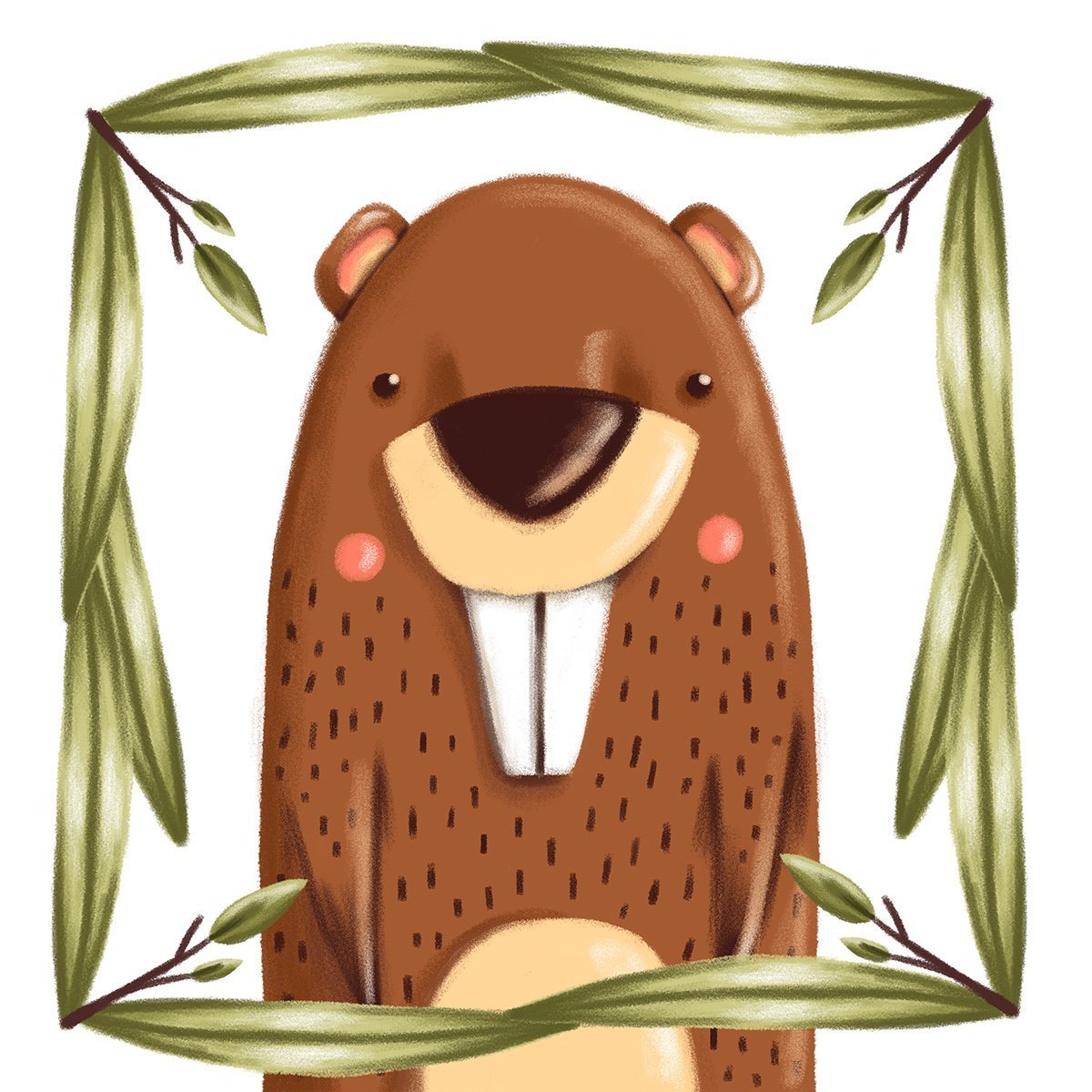 Бобры мультяшные