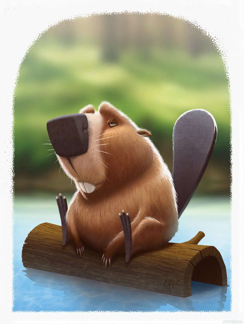Бобер из мультика