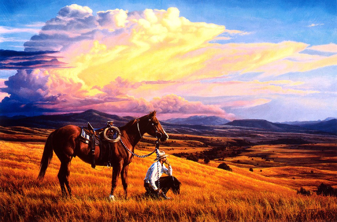 Прерии дикого Запада степь