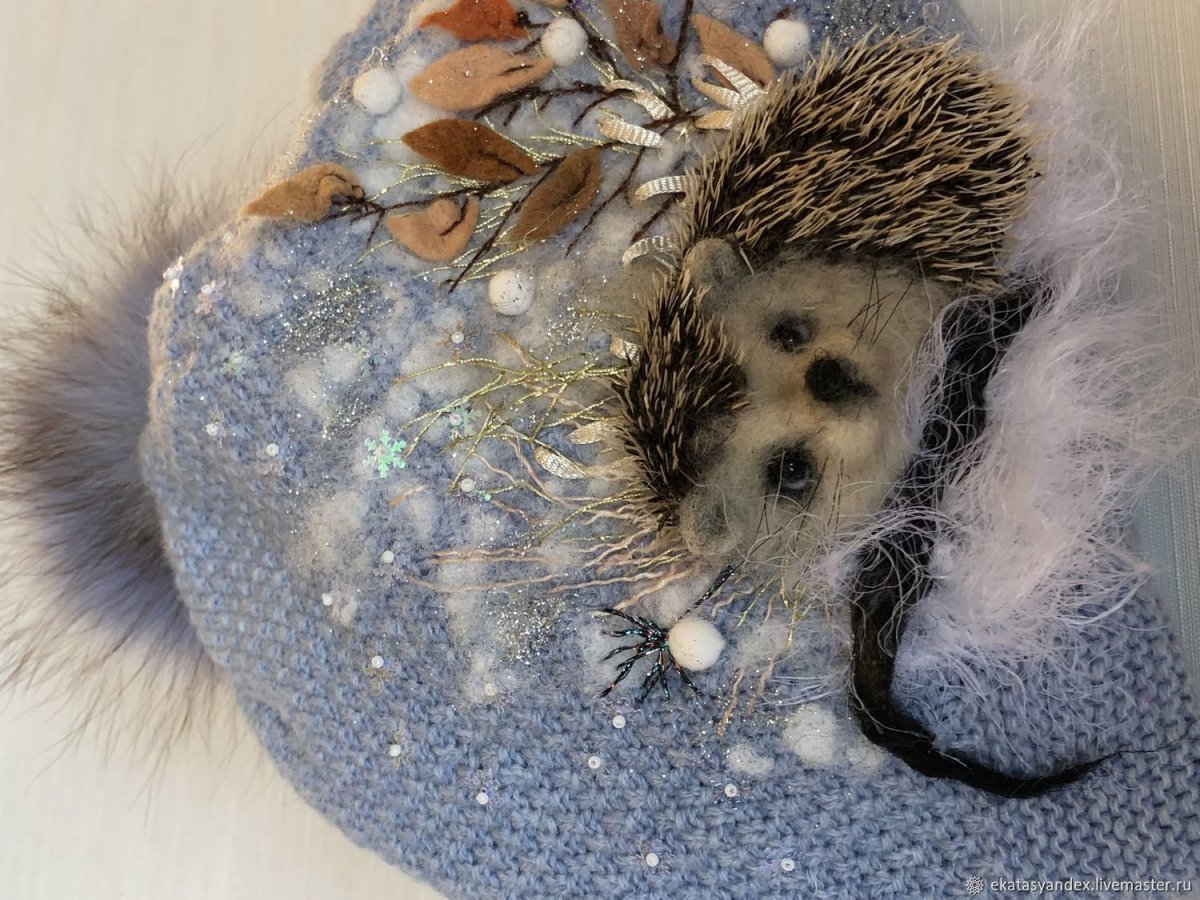 Ежик в снегу