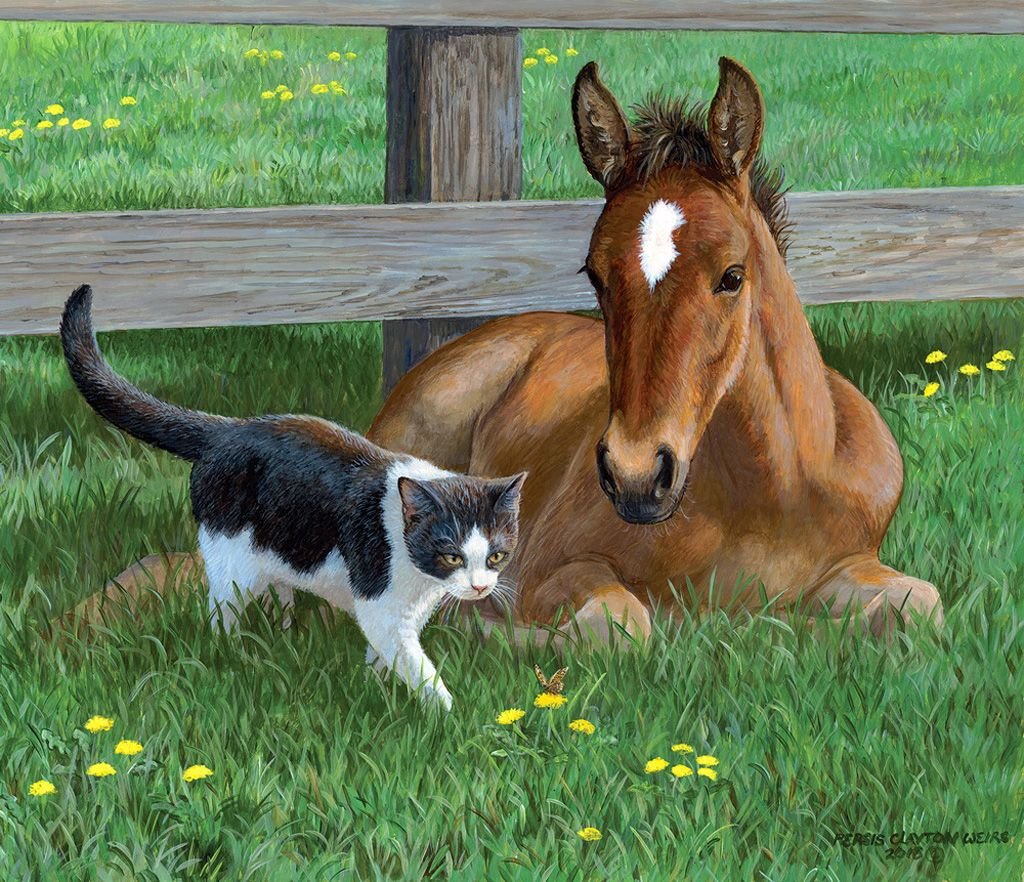 Художница Персис Клейтон Вейерс кони