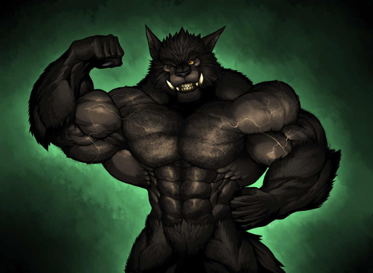 Мускулистый оборотень