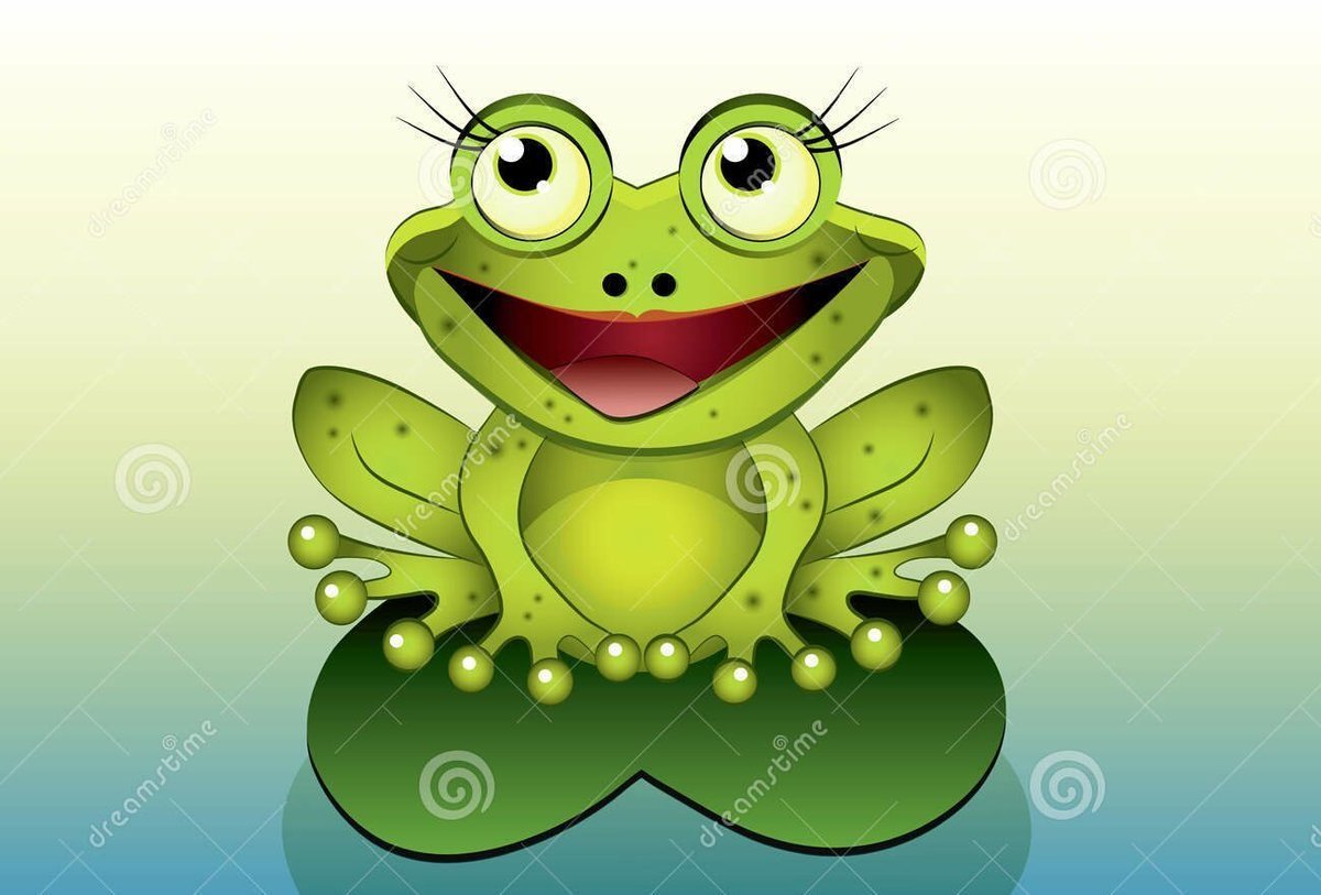 Лягушонок улыбается