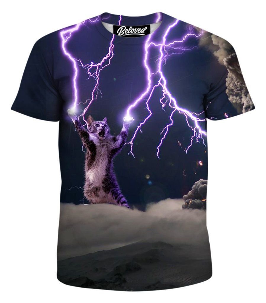 Кофта с котом и молниями