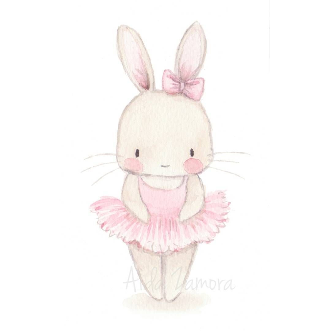 Милый фон с кроликами