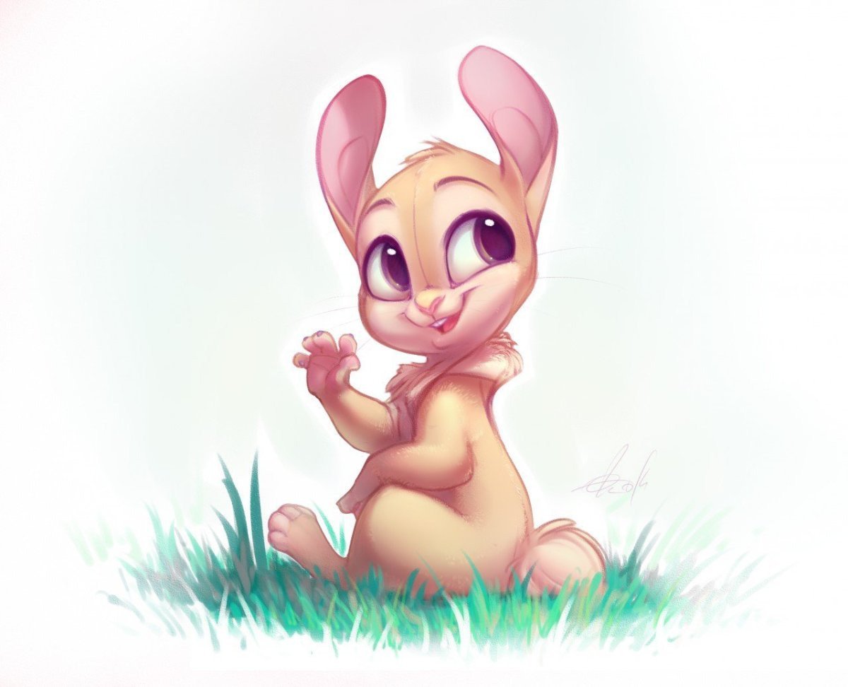 Кролик рисунок