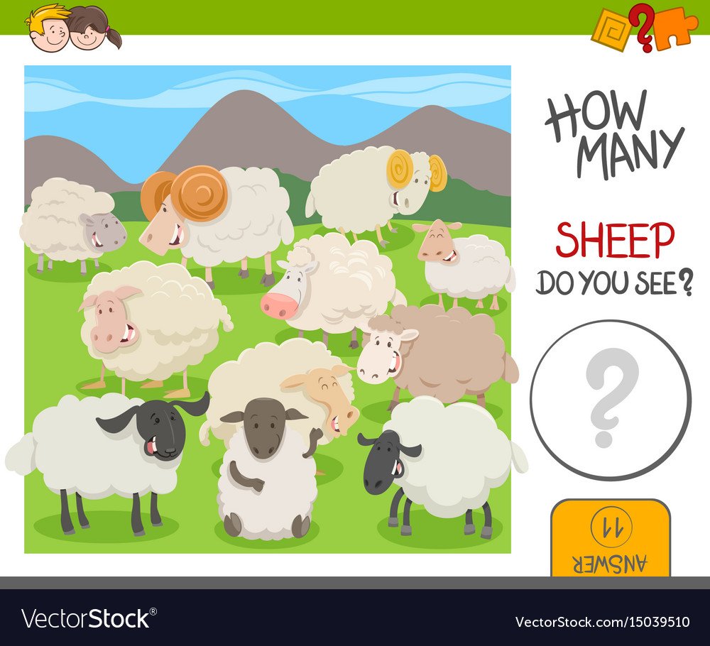 Стадо овец мультяшные