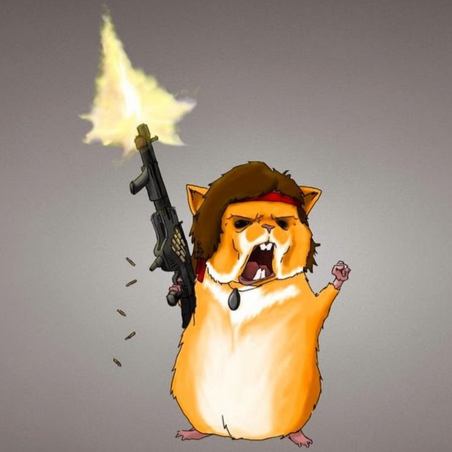 Хомяк с автоматом