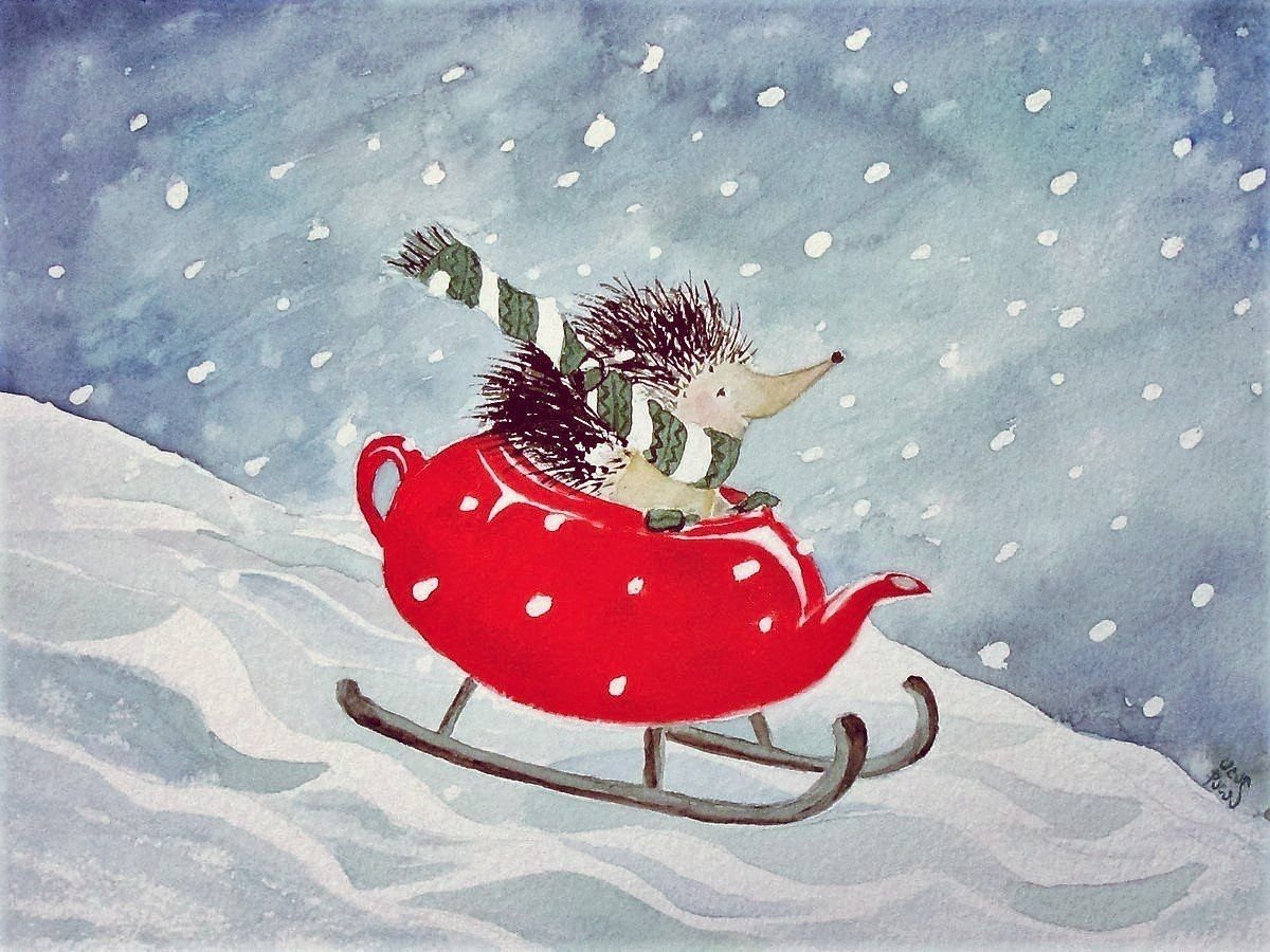 Добрые зимние иллюстрации