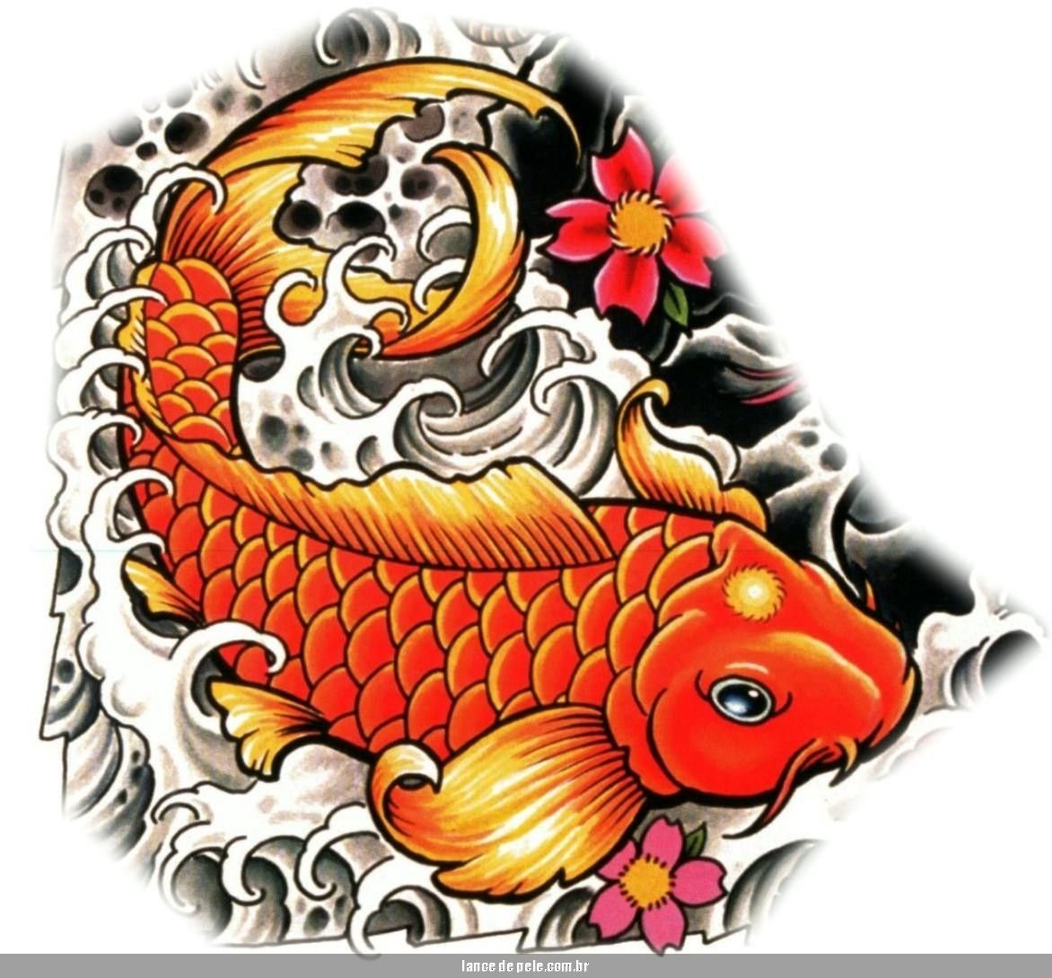 Карп кои тату