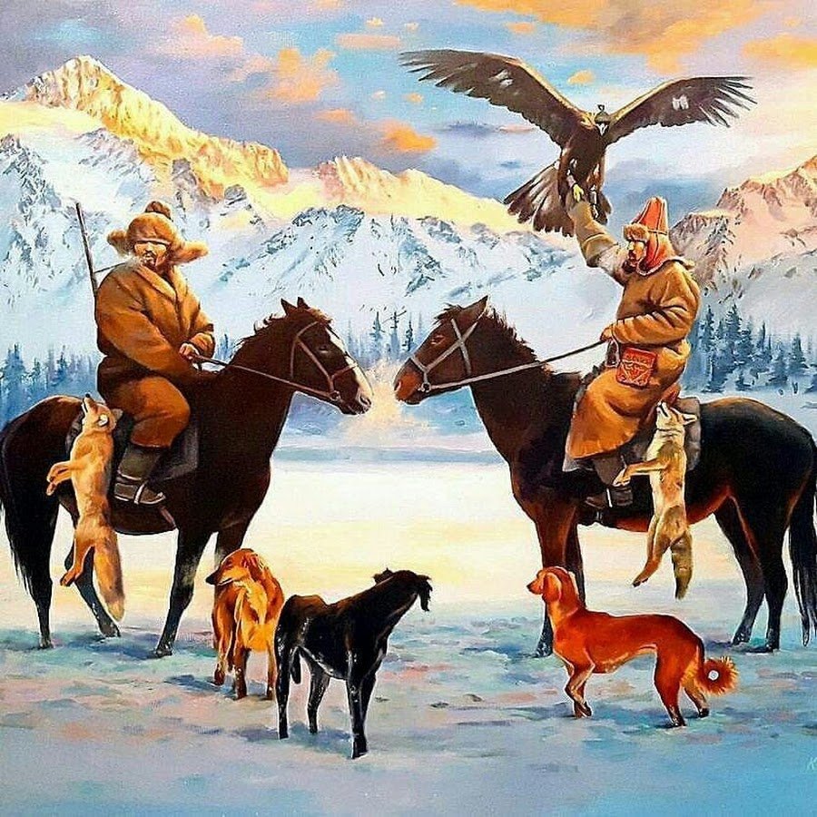 Казах в горах