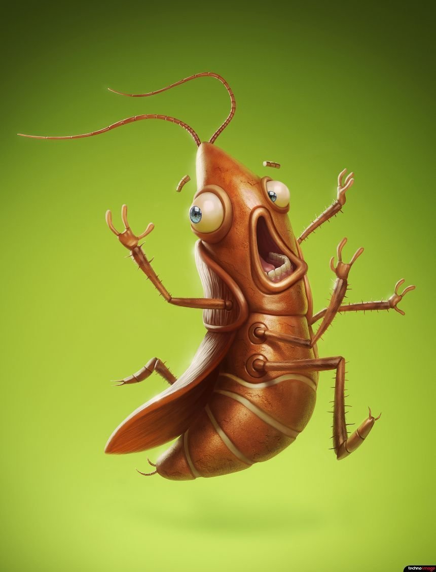 Смешной таракан