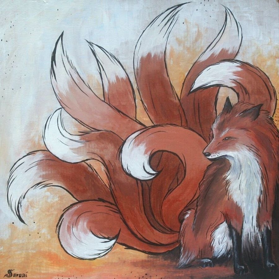 Кицунэ девятихвостый Лис