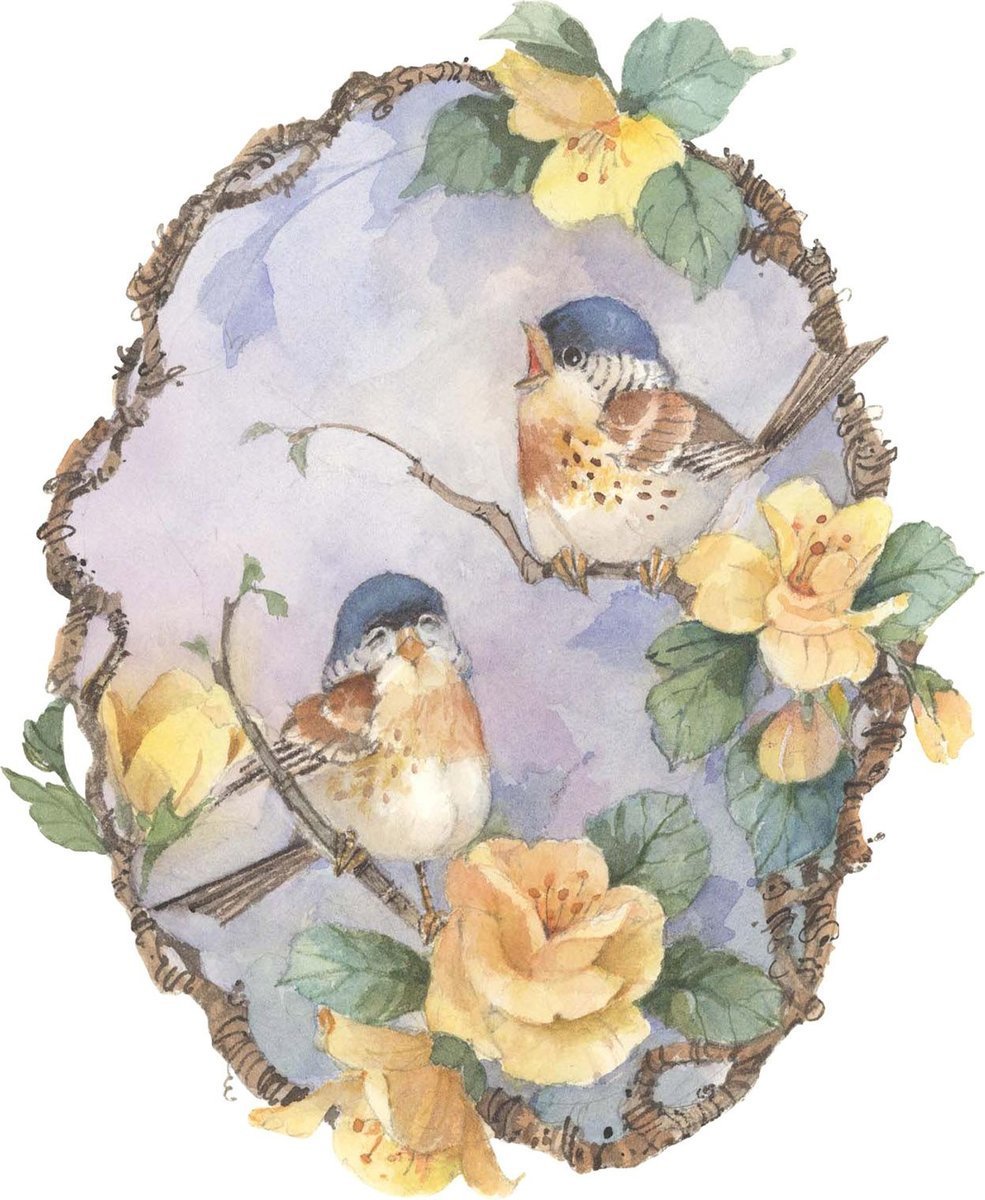 Птицы для декупажа