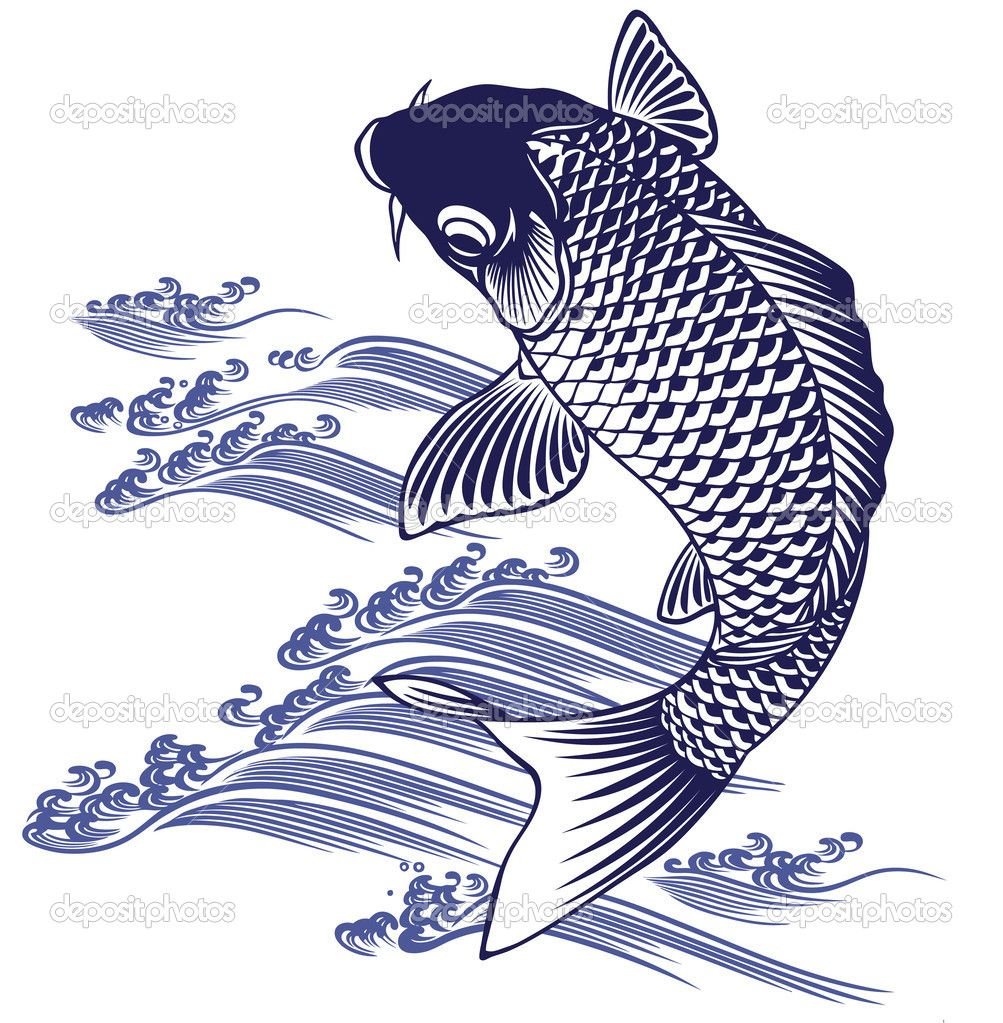 Рыбы в японской графике