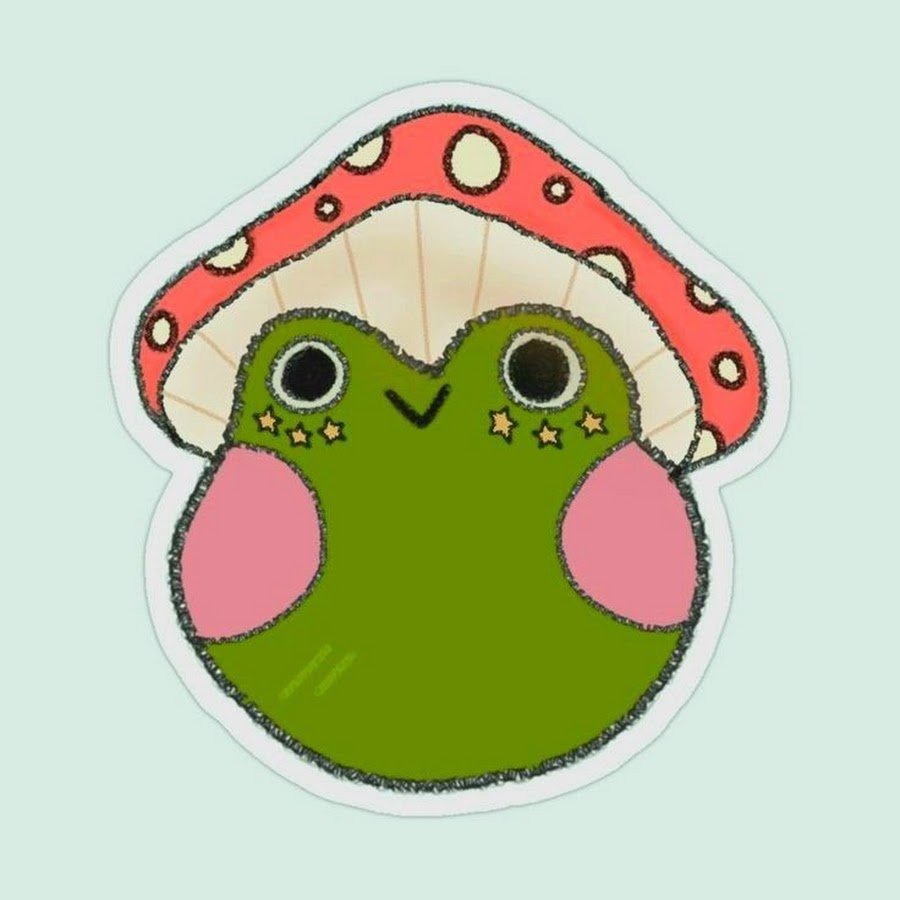 Стикеры с милыми лягушками