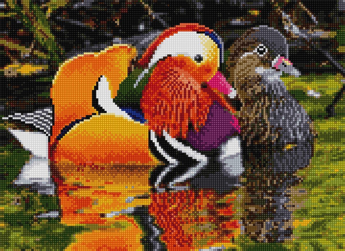 Парные уточки мандаринки