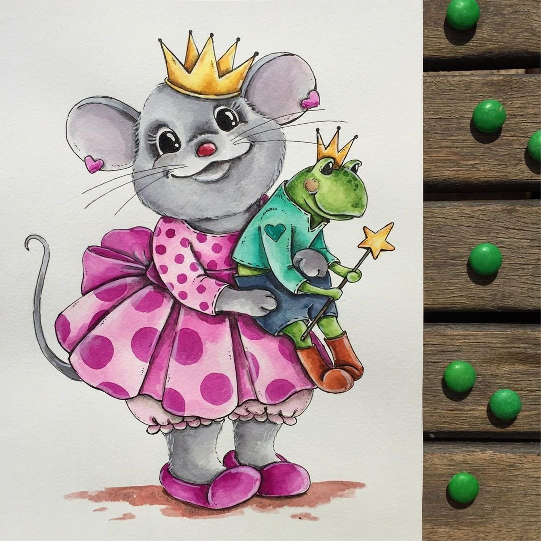 Крыса Дамбо серая