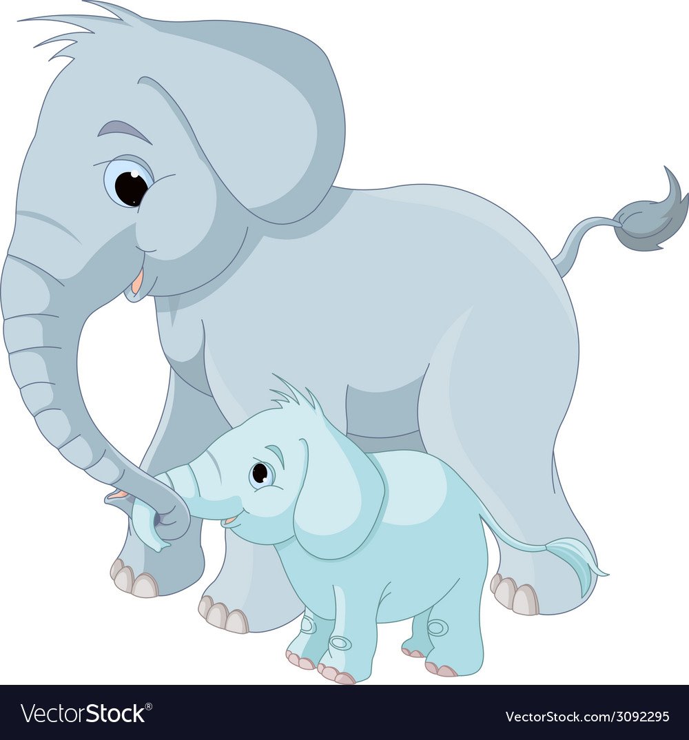 Слон и Слоненок мультяшный