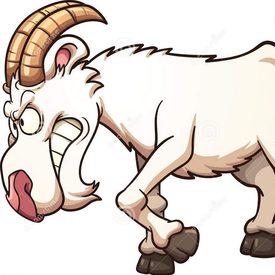 Коза и козел мультяшные