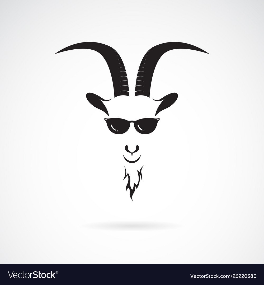 Силуэт козы смешной