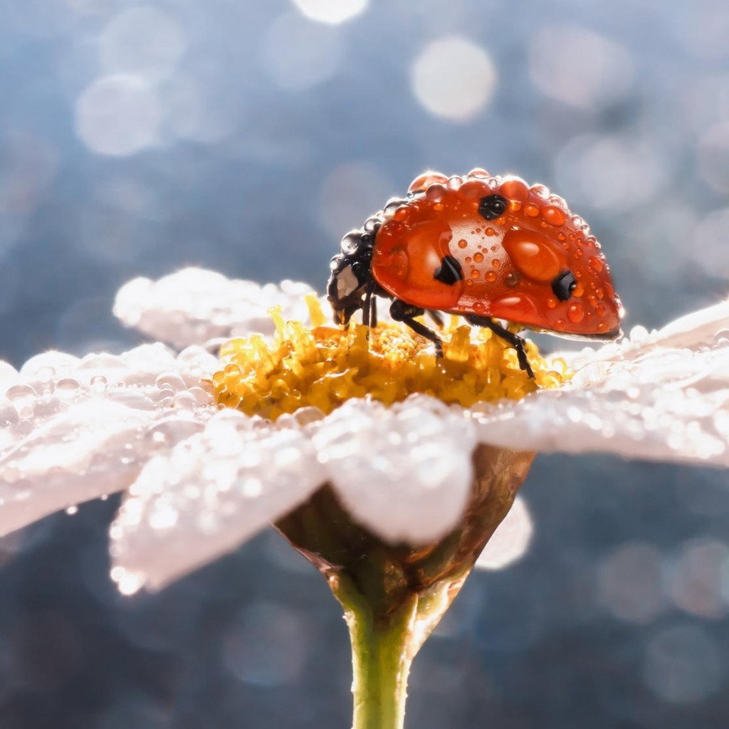 Цветы роса насекомые