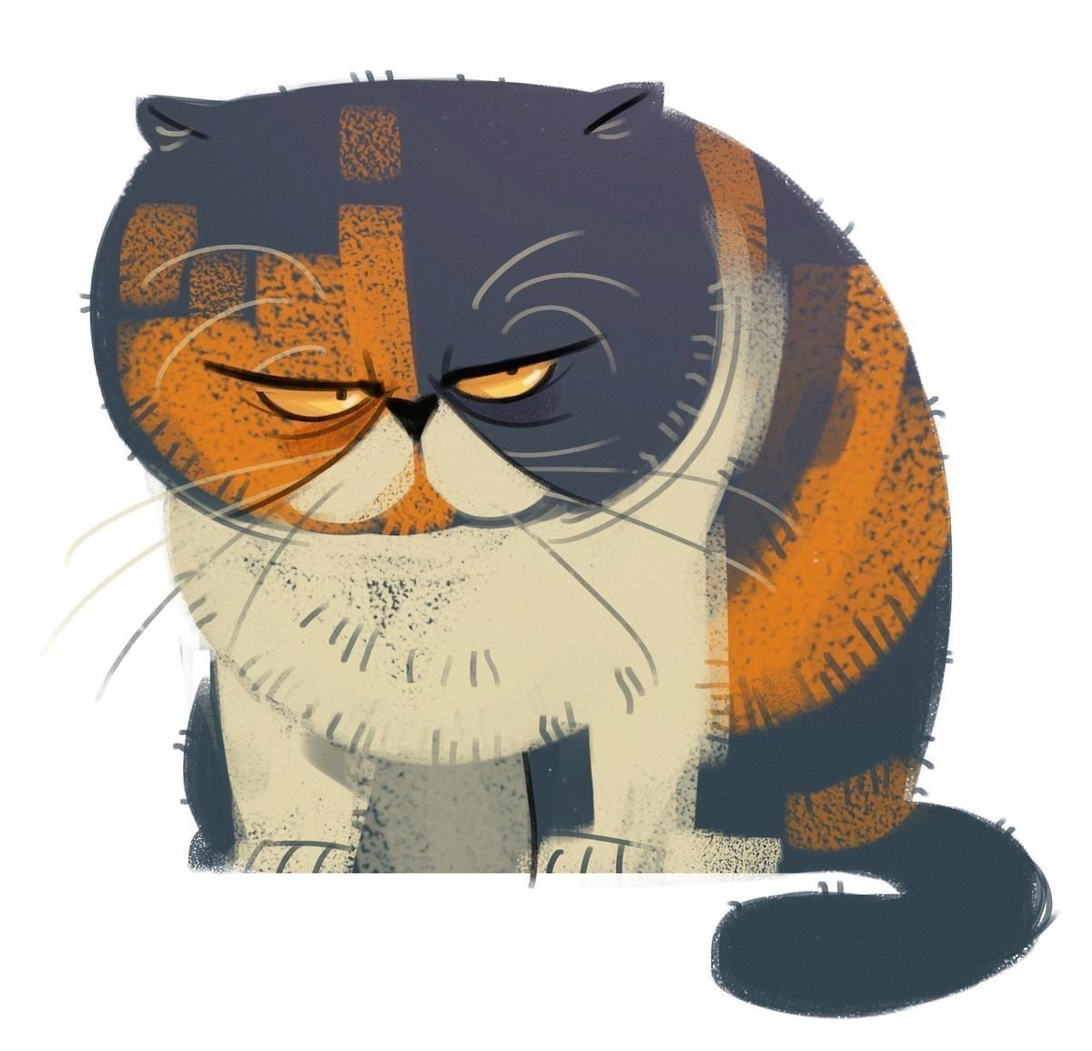 Толстый кот мультяшный