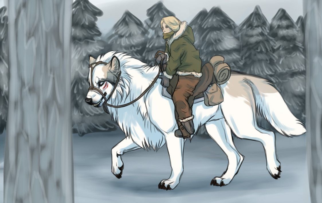 Фенрир волк аниме