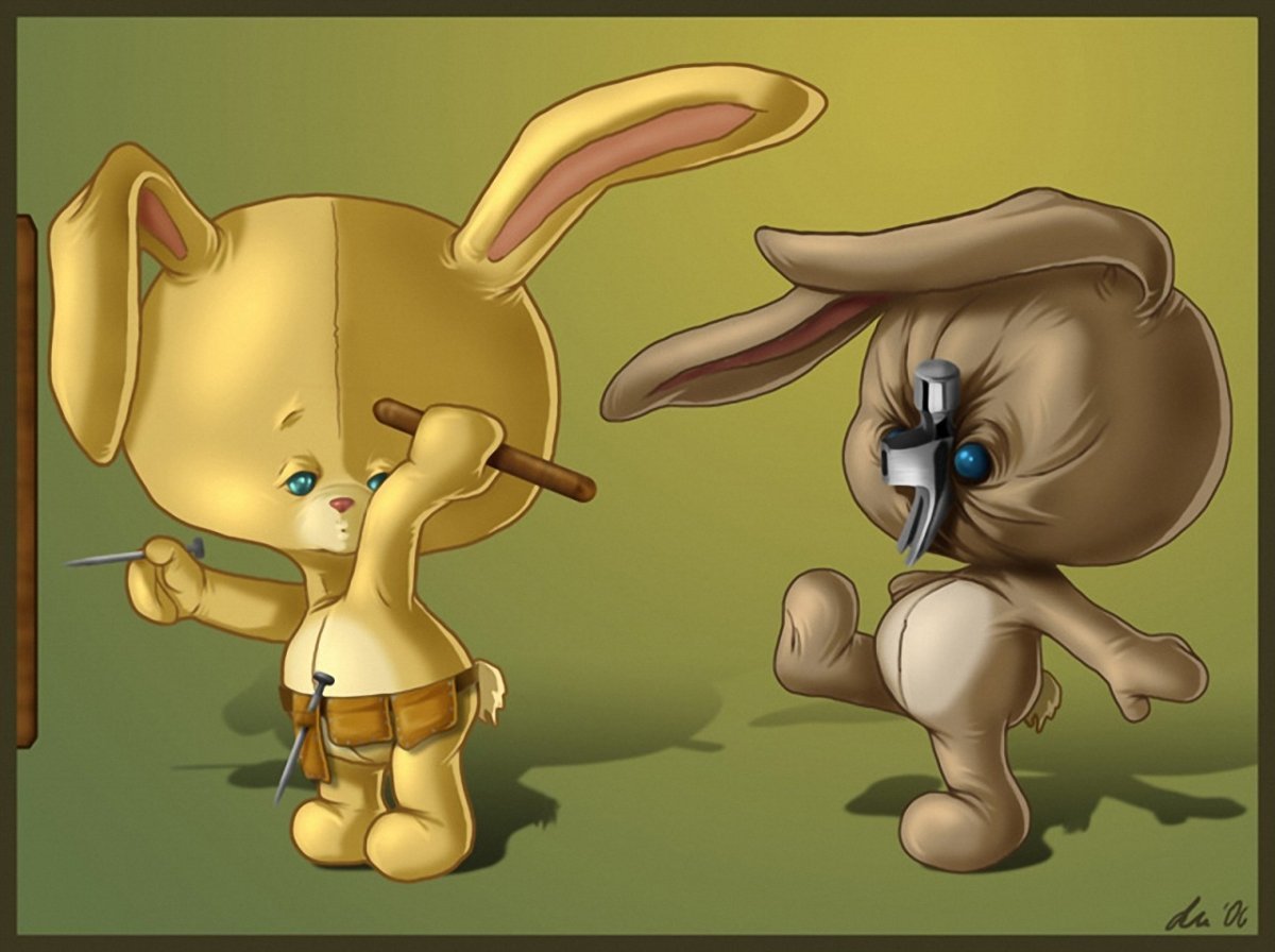 Кролик плачет