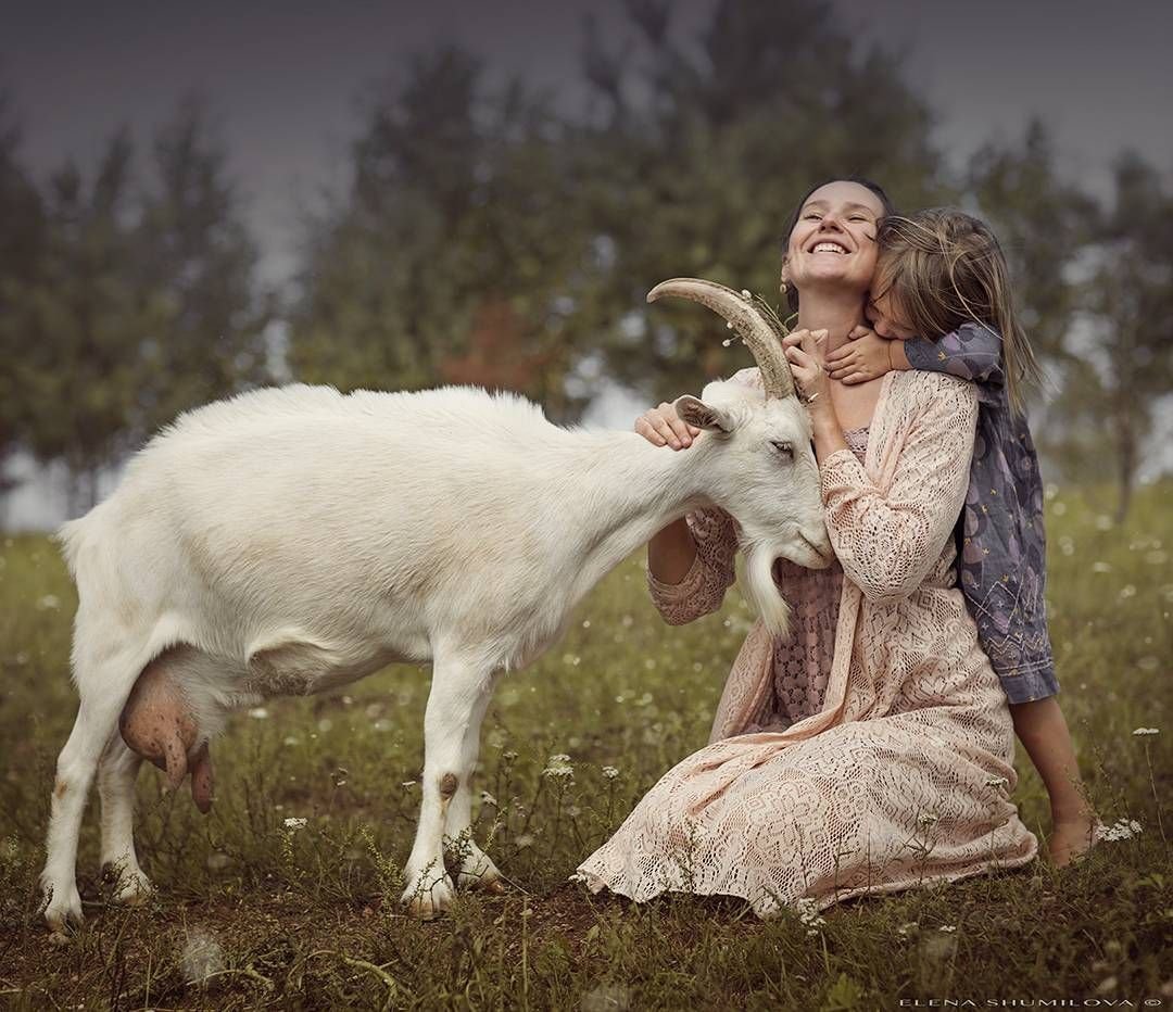 Фотосессия с козой