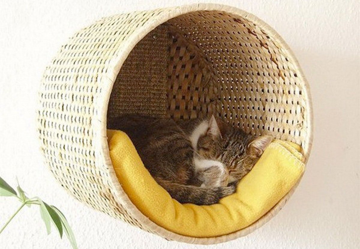 Домик с лежанкой для кошек