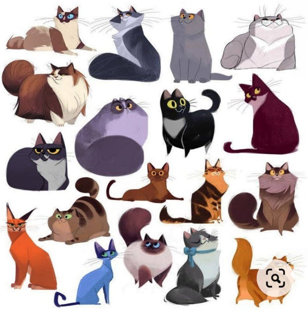 Милые котики рисунки