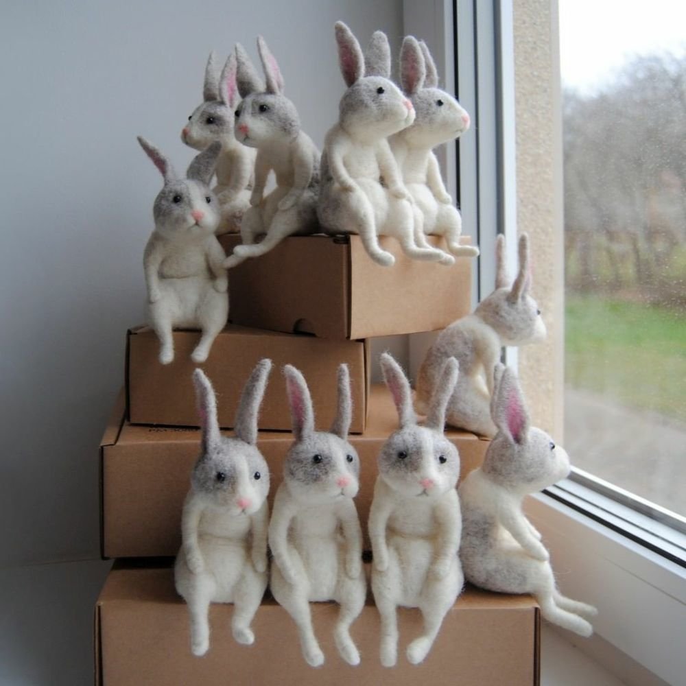 Много кроликов