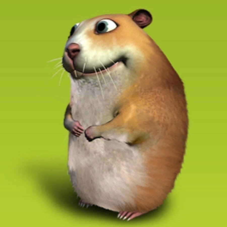 Хомяк в наушниках танцует