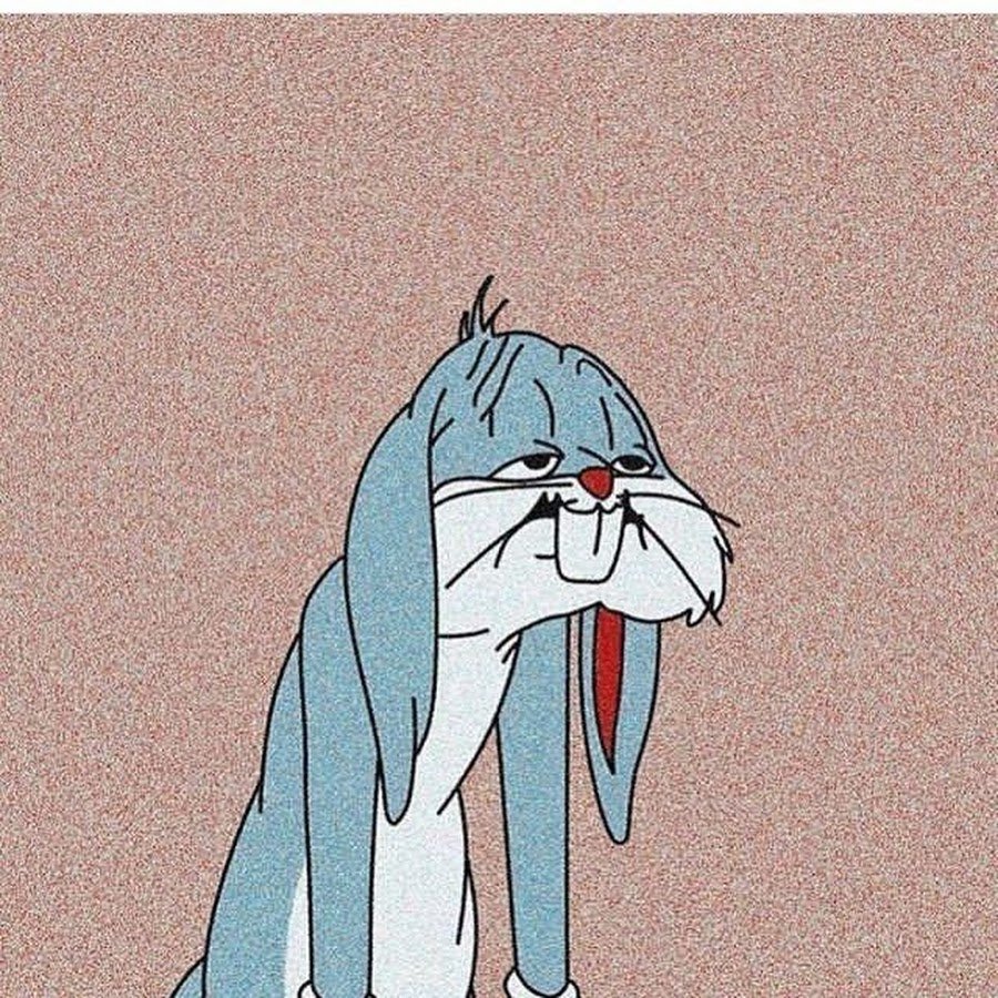 Вязаная шапка кролик