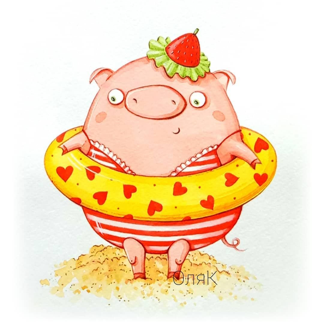 Серьезный поросенок