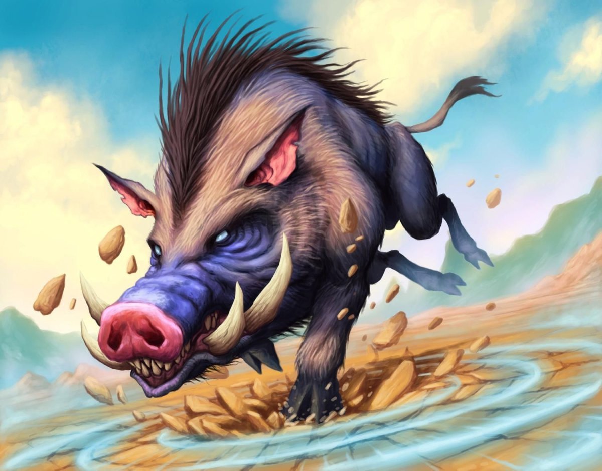 Дикий кабан пятнистый